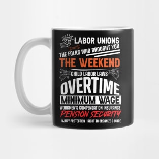 Championing Workers' Rights: Celebrate Labor Unions' Legacy with this History-Packed Shirt! Mug